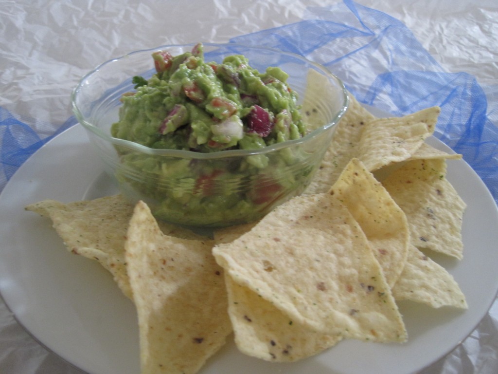 Guacamole with Tostitos 'Hint of Lime' Chips